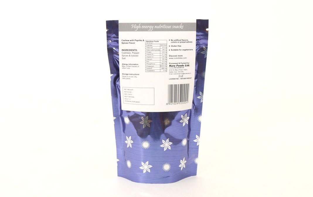 Nuts4U Black Pepper Cashews    Pack  200 grams